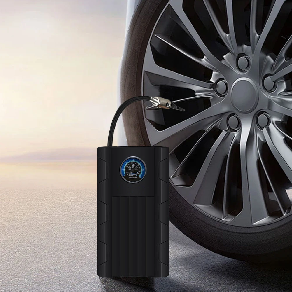 

Ручной беспроводной надувной насос 12 В, быстрый надувной беспроводной насос для шин, высокоточный насос для накачивания автомобильных шин для автомобильных велосипедных шин