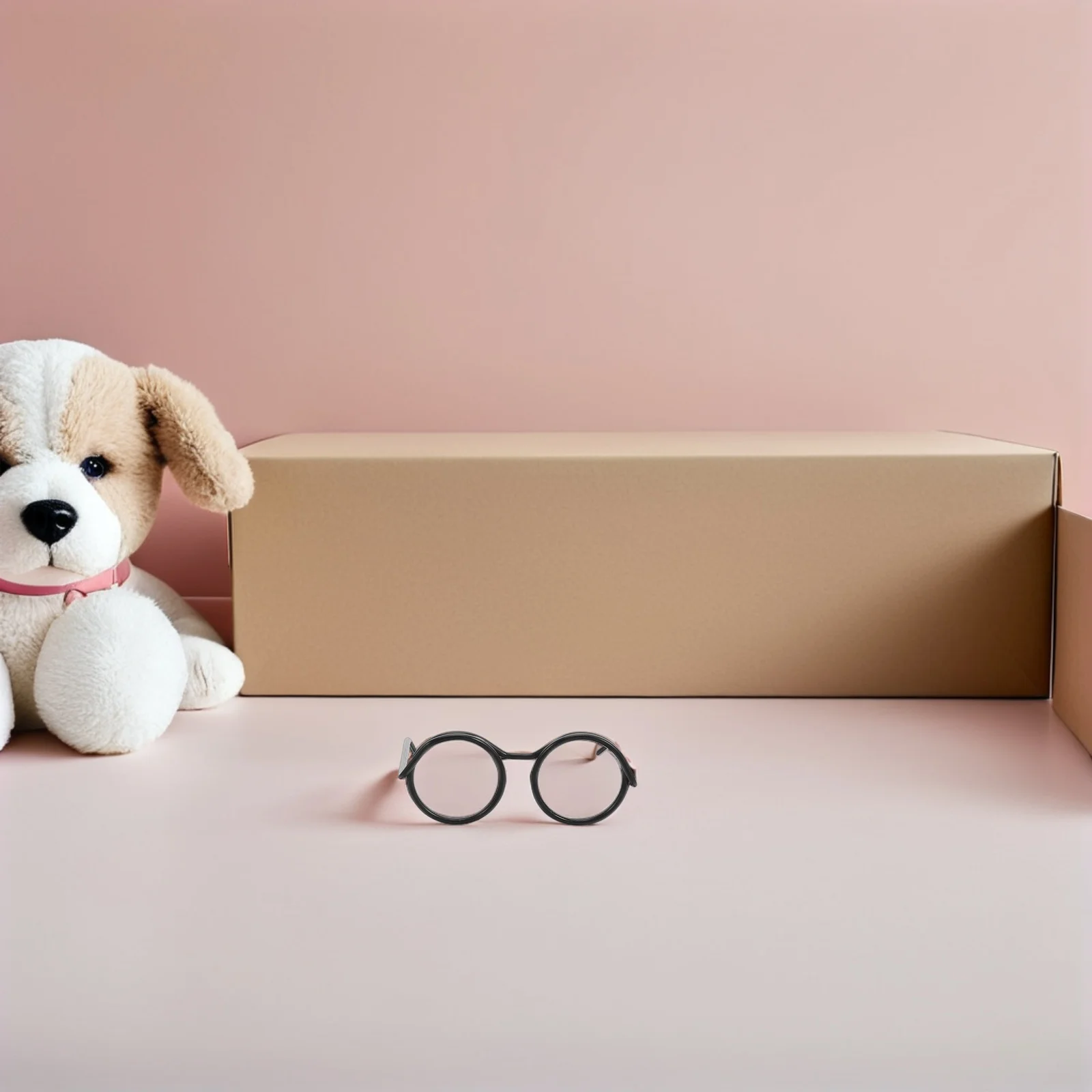 

50Pcs Tiny Eyeglasses for Dollhouse: Mini Wire Spectacles - Creative DIY Accessories for Realistic Mini Scenes and Artistic