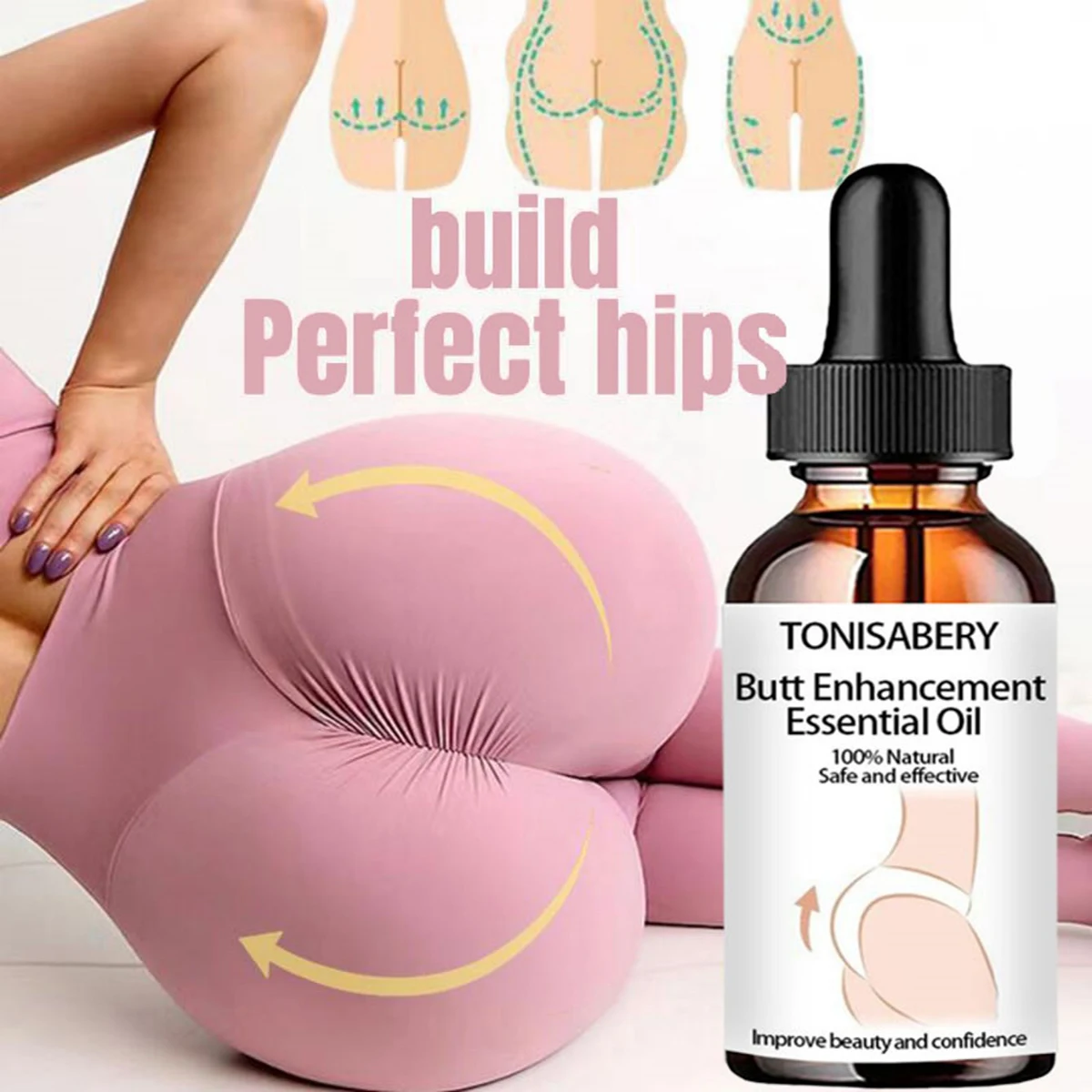 Essence Buttocks Enlargement Oil Enhances Lifting Nourish Hydrate Sexy Curve Shaping Massage Oils Butt Beauty Big Ass Skin Care