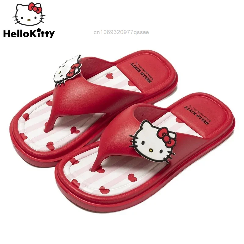 Sanrio Hello Kitty Melody EVA infradito per le donne Cute Kuromi Cinnamoroll pantofole Casual estate Indoor Home scarpe con fondo spesso