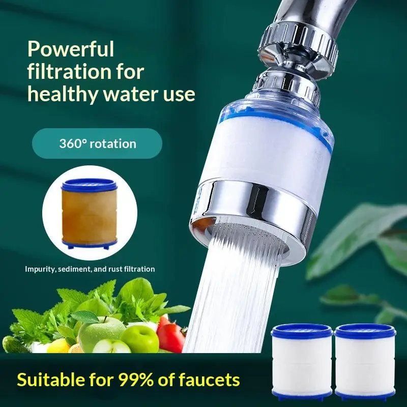 Water Purifier Faucet Filter Splash-proof 360° Rotatable Extension Shower Head Water Saving for Home Kitchen Sink Cleaning