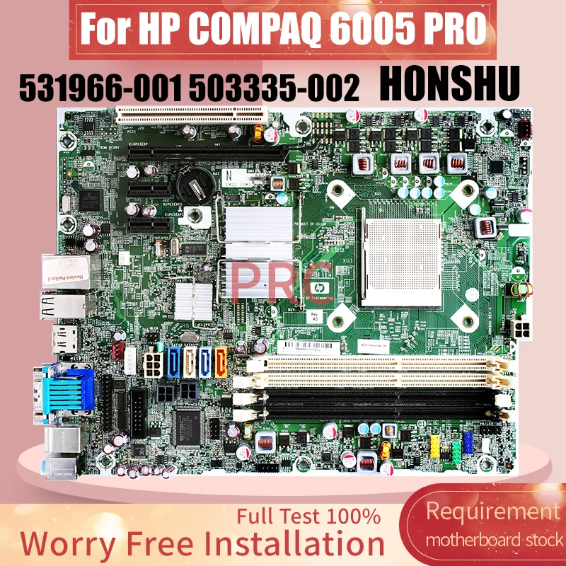 

Материнская плата для настольного компьютера HP C0MPAQ 6005 PRO H0NSHU 531966-001 503335-002, полностью протестированная