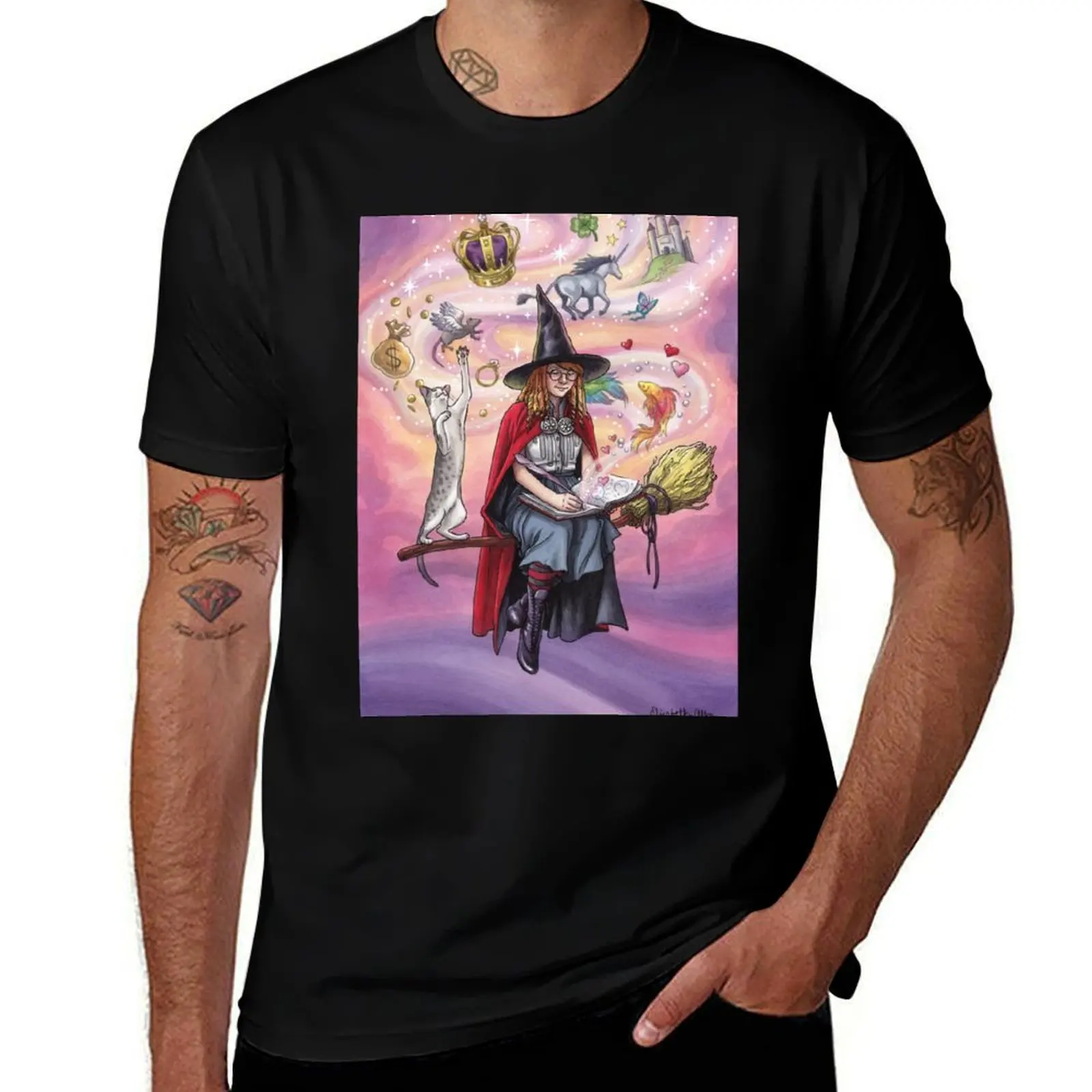 Everyday Witch Oracle - Imagine and Envision T-Shirt Minimal Art Print T-Shirt