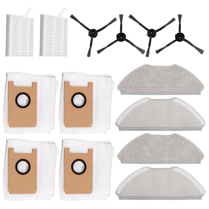 SANQ For AIRROBO T20 Robot Replacement Accessories HEPA Filters Side Brushes Dust Bags Spare Parts