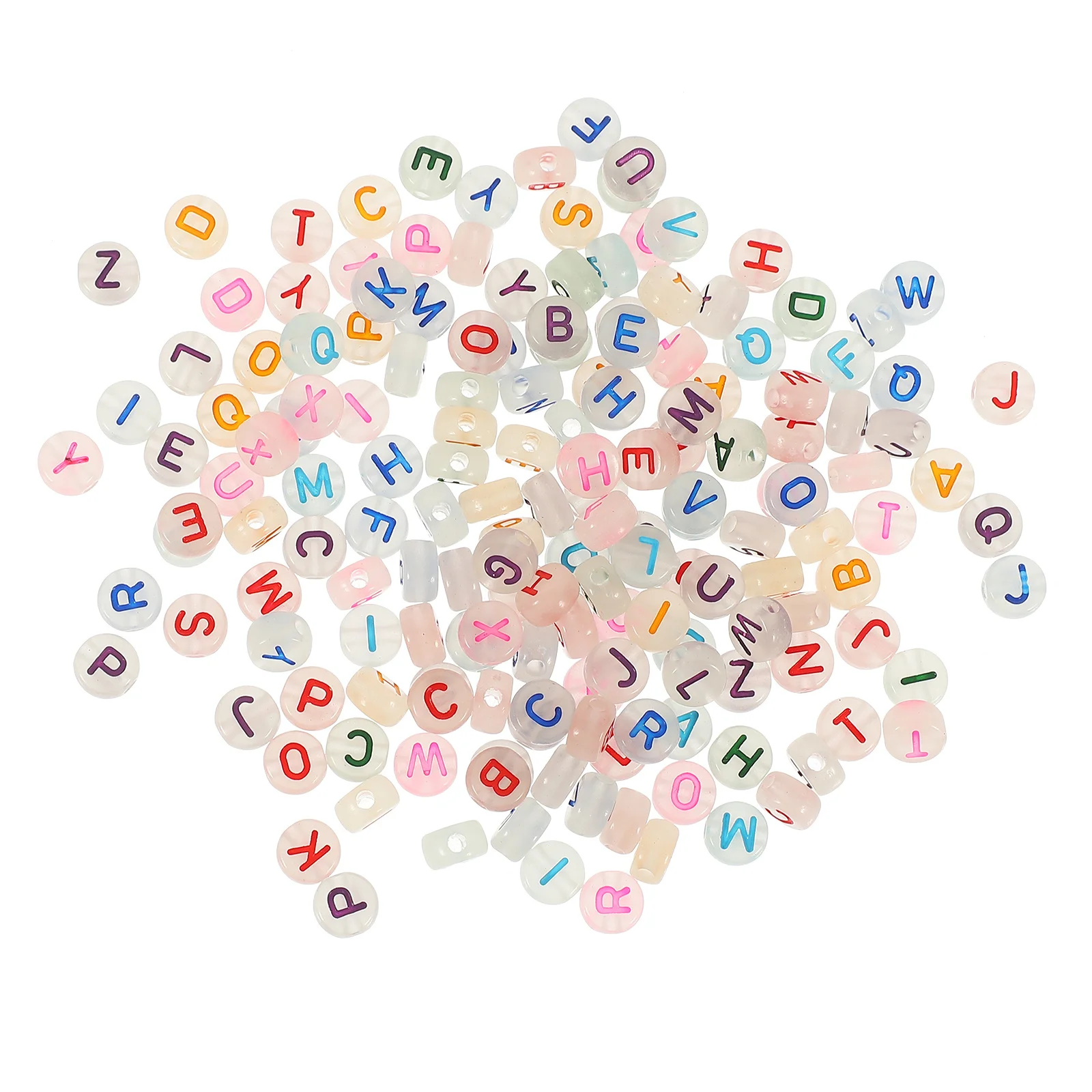 500개 내구성 있는 야광 비즈 DIY 쥬얼리 팔찌 목걸이 제작용 비즈 팔찌 액세서리 원형 쥬얼리 비즈