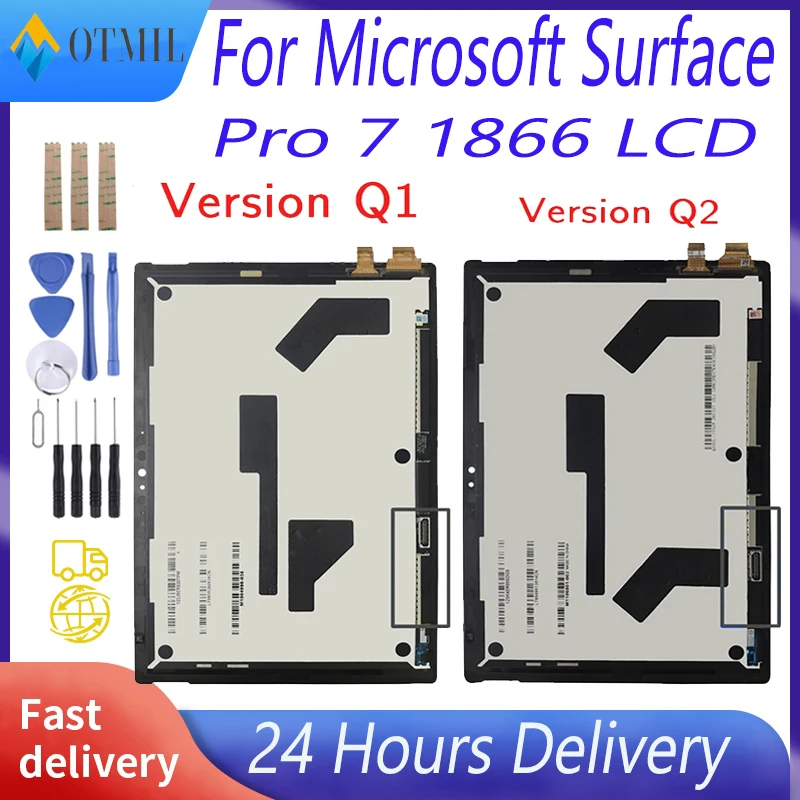 

AAAA+++ LCD Screen For Microsoft Surface Pro 7 1866 LCD Display Touch Screen Digitizer Full Assembly For Surface Pro 7 Pro7 LCD