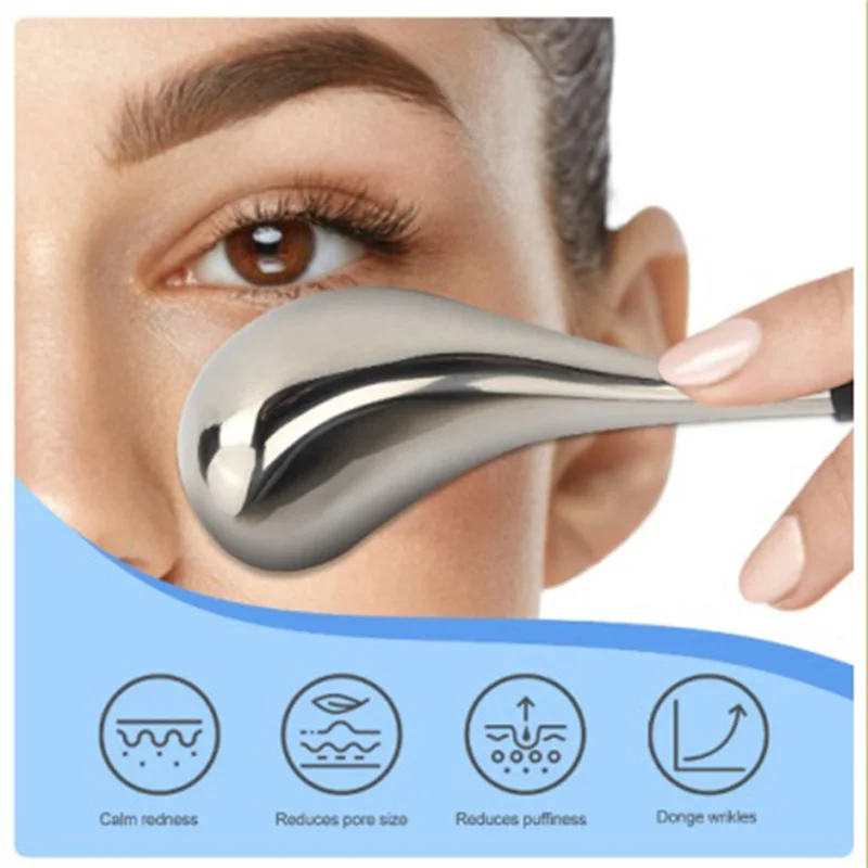 M17K-2X Cooling Beauty Facial Sticks Ice Wave Ball Massage Facial Eye Salon Skin Care Tools For Girls Ladies Spa Cold Roller