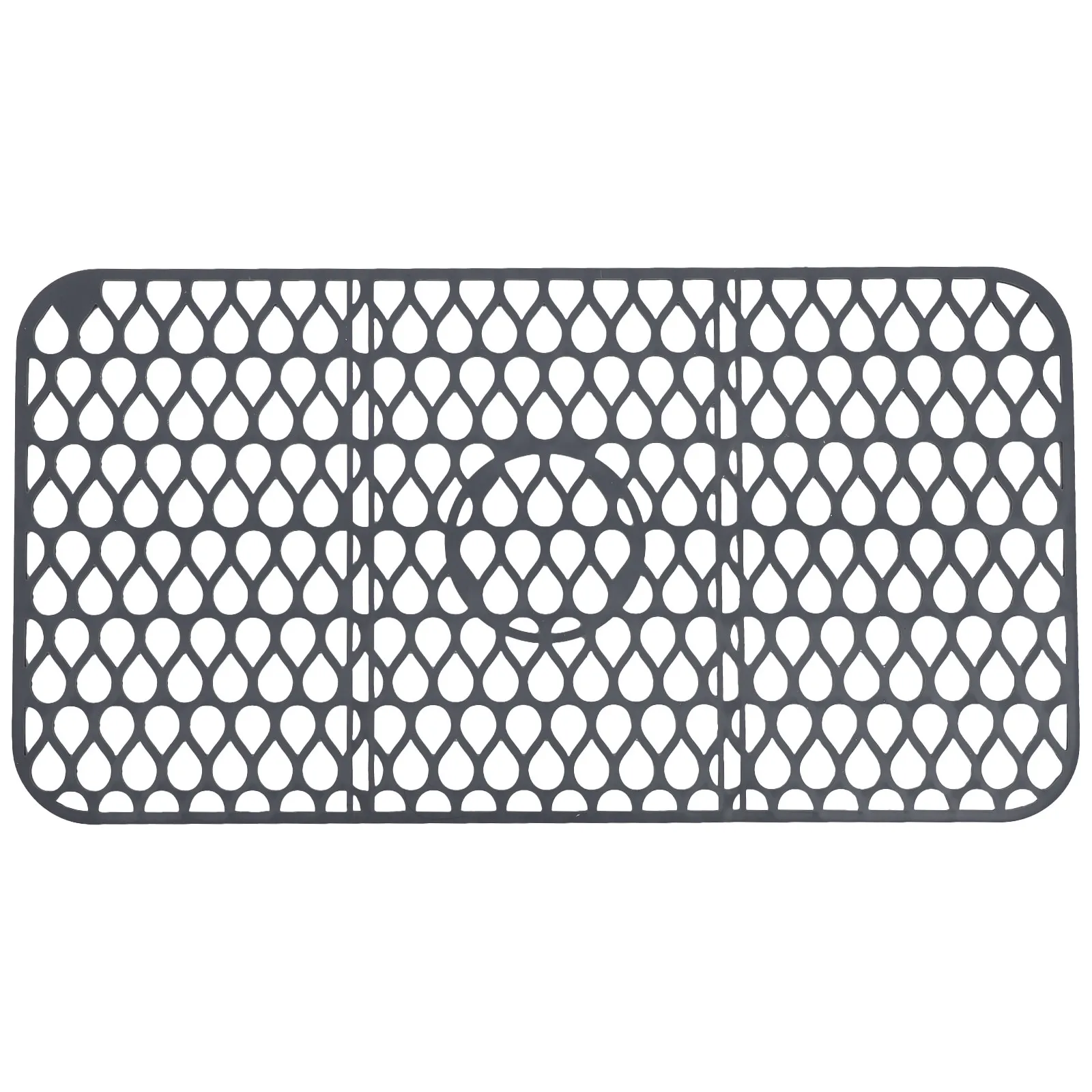 3-Folding Silicone Kitchen Sink Mat Hollow Drying Mat Multifunctional Heat Resistant Dish Drainer Rack Kitchen Counter Protector