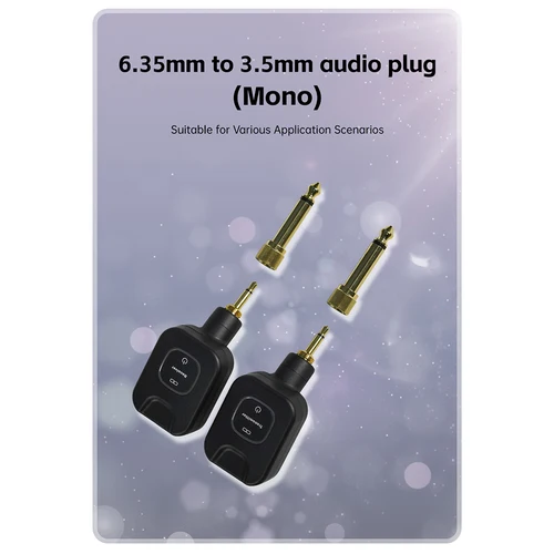 Imagen 2 del producto M-VAVE SWS11 Sistema de guitarra inalámbrico Transmisor y receptor de guitarra inalámbrico digital de 5,8 GHz con estuche de carga portátil 