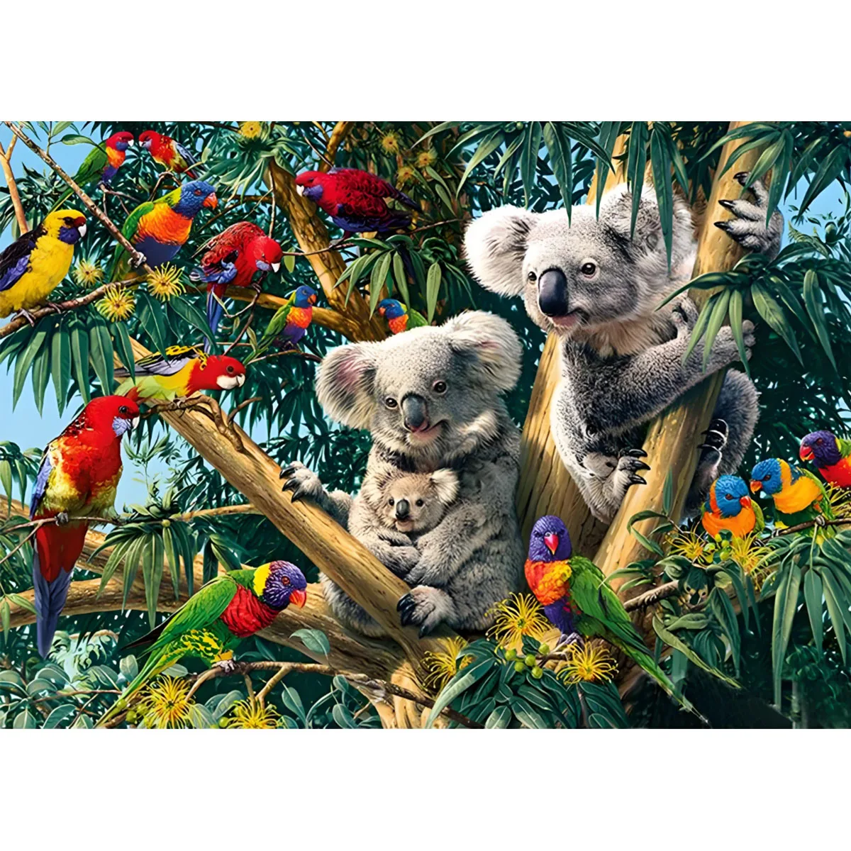 1 Satz Koala-Diamant-Malset, DIY-Malset für Erwachsene, Volldiamant-Heimdekoration, Malset für Erwachsene, rahmenloses Kunsthandwerk