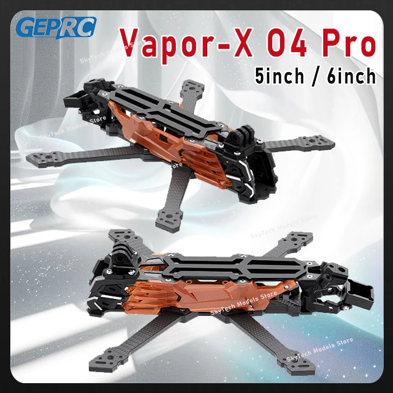 

GEPRC GEP-Vapor-X Рама Подходит Vapor-X O4 5 6-дюймовый дрон из углеродного волокна RC FPV Квадрокоптер Вертолет Запасные аксессуары Часть