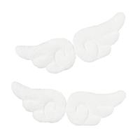N7YD Angel Wing Hair Clip for Adult Girl Plush Hairpin Sidebangs Lovely Hairclip Halloween Cosplay Headdress Anime Barrettes
