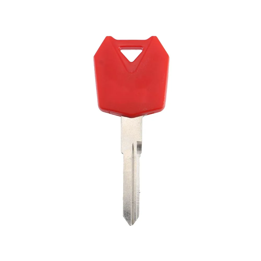 ​Universal New Blank Motorcycle Uncut Key Red Length 43mm for Motorbike Spare Part Replacement Accessory