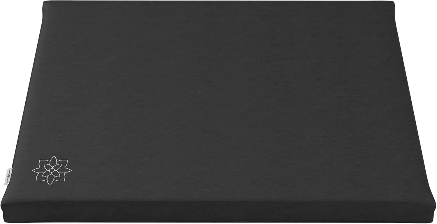 

Cotton-Filled Meditation Mat for Yoga and Sitting Support - Large Rectangular Floor Pillow with Removable Cover