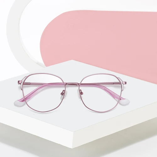 Imagen 2 del producto Gafas graduadas ópticas para mujer, anteojos con receta de aleación de Metal Flexible, elegantes, nuevas