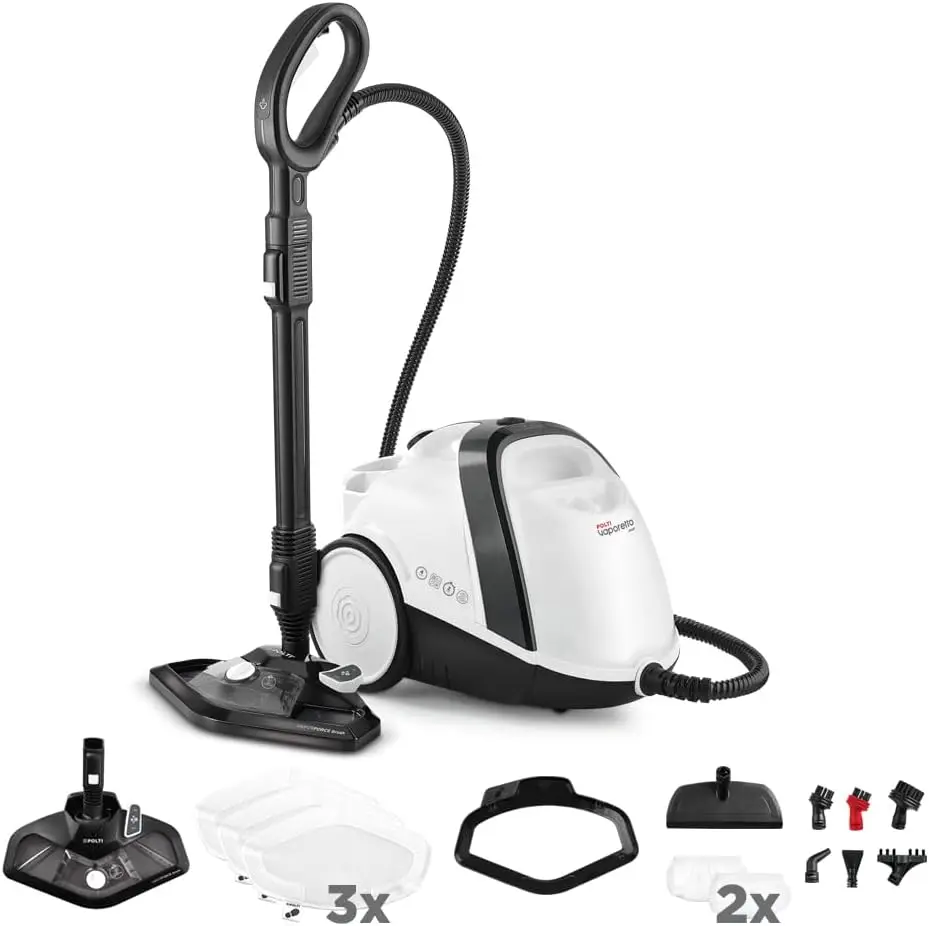Polti Vaporetto Smart 120, Limpiador a Vapor con Caldera, 4 Bares de Presión, Potencia Máxima 1500 W,