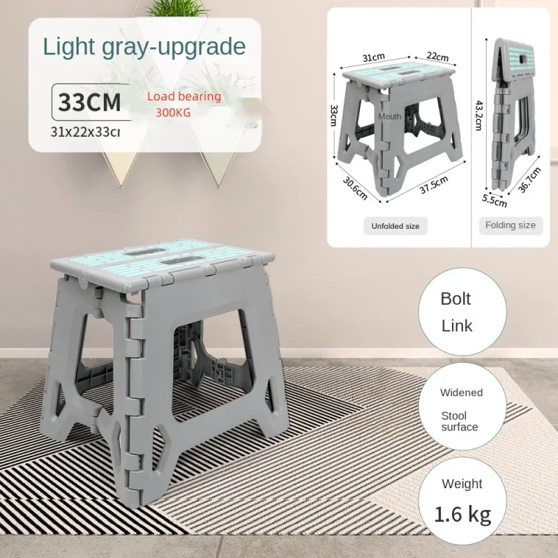 Creative Mark Plastic Folding Thick and Portable Maza Outdoor Household Children Adult Dining Table Small Bench Chair