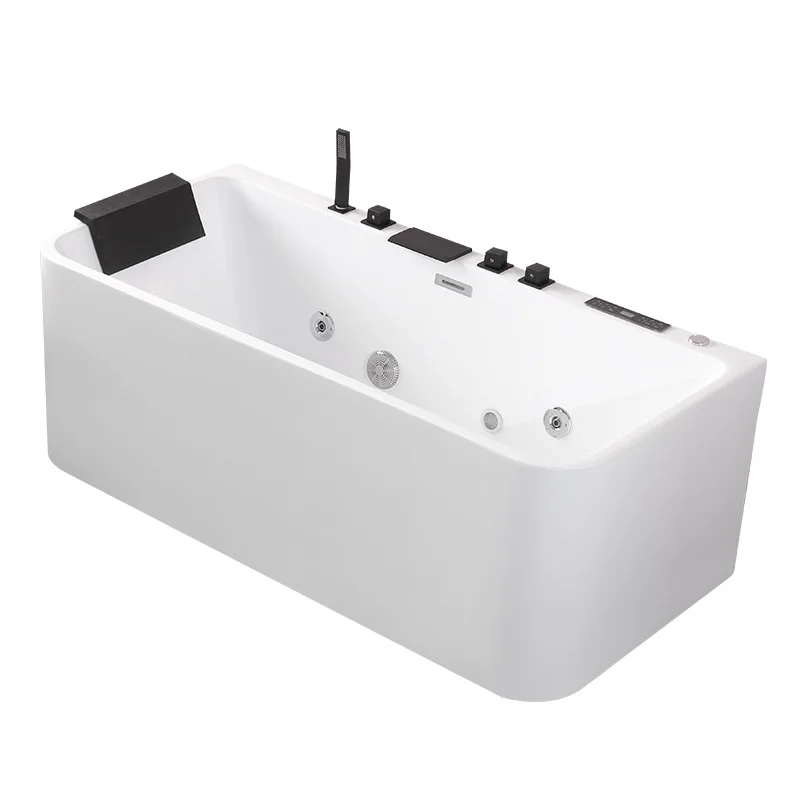 

Independent integrated surf massage intelligent thermostatic bathtub whirlpool massage bathtub