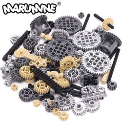 Marumine MOC Technology Gear Parts Building Block 32269 4019 32198 3649 Cross Axle Mechanical Car DIY Accessories Model Set Gift