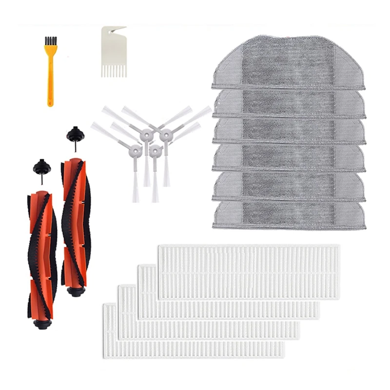 Robô Vácuo Kits para Xiaomi, Rolo Do Filtro, Escova Lateral Principal, Pano De Esfregão, MJSTG1, SKV4136GL Mi