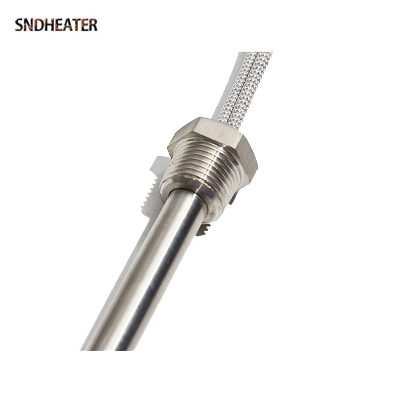 SNDHEATER 110 فولت/220 فولت/380 فولت عنصر تسخين خرطوشة كهربائية G3/8 "16 مللي متر موضوع قضيب سخان جاف 12x350/400/450/500/550 مللي متر 300 واط-900 واط