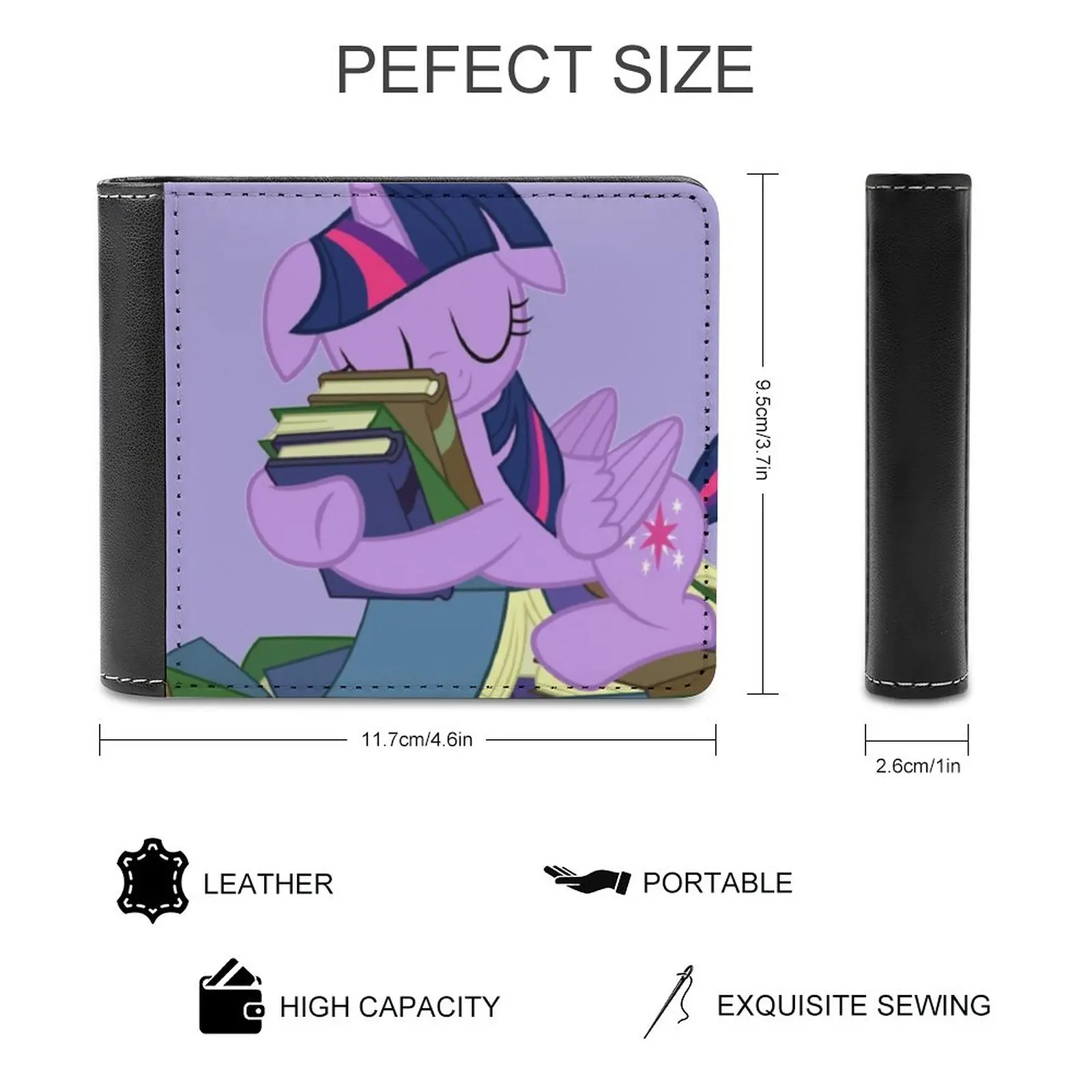 Twilight's True Love Men's Wallet Purses Wallets New Design Dollar Price Top Men Leather Wallet My Little Mlp My Little