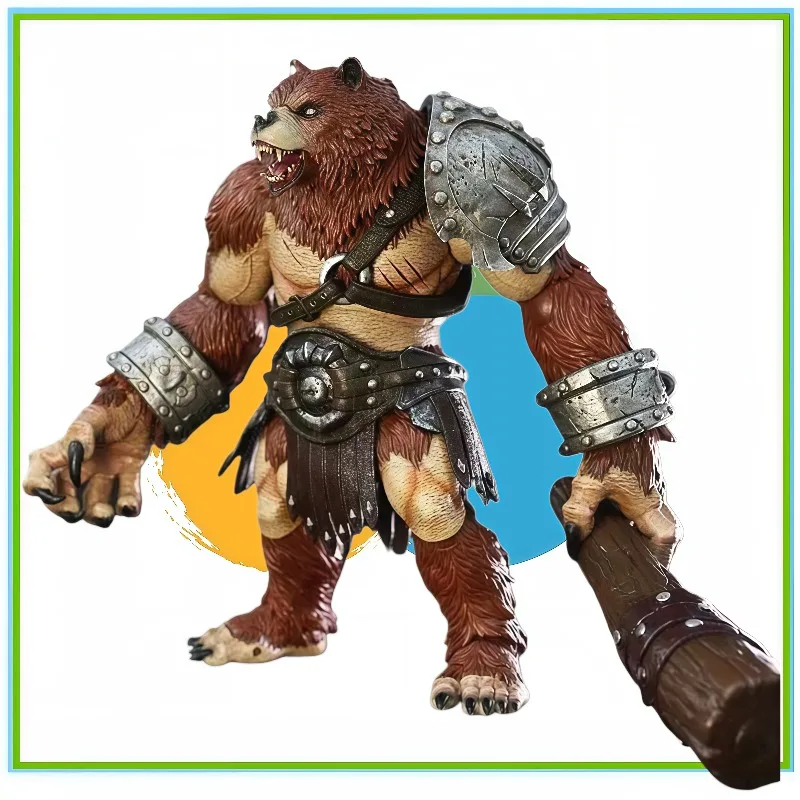Original in Stock,MEMORY TOYS Adventure World Brown/White Bear Warrior Broken Claw Action Figures Collectible Toy Model, Gift,