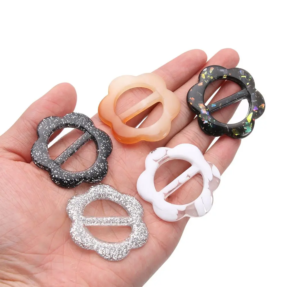 Flower Crafts Garment Accessories DIY Coat Waist Button Scarf Clips Ring T-shirt Clips Shirt Button Belt Buckle