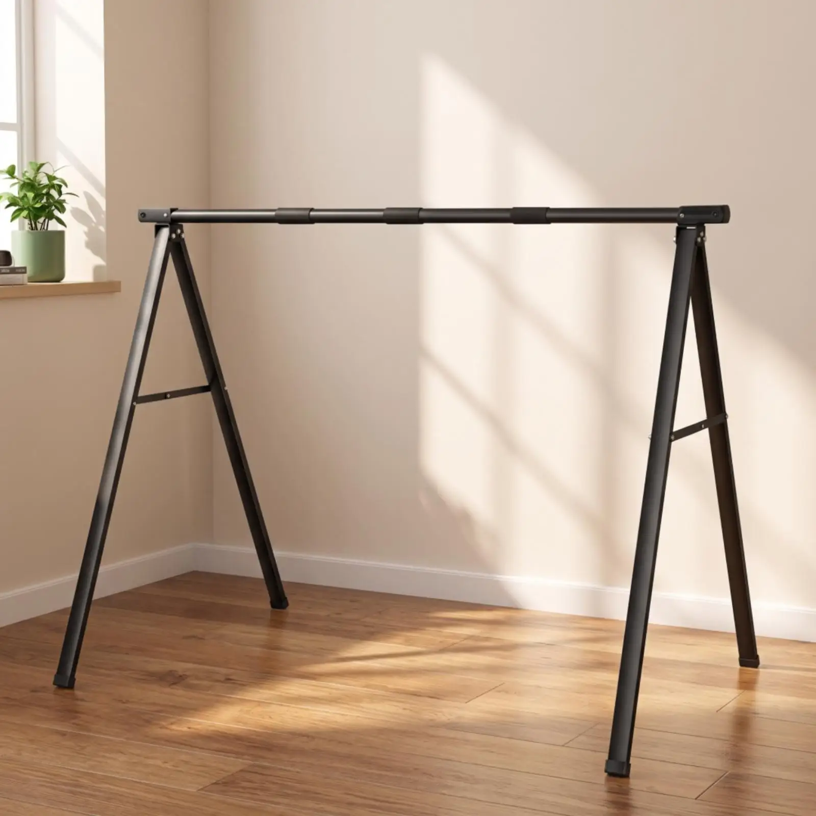 Bike Stand Featuring Folding Frame No Drilling Bike Parking Rack Portable