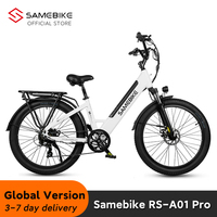 Samebike RS-A01 Pro Electric Bicycle for Adults Mountain Bike 500W 36V 15Ah Lithium Battery City E-bike