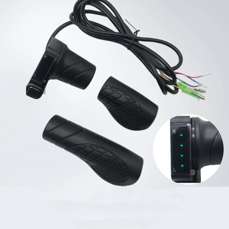 

48 В индикатор мощности дроссельной заслонки для электрического велосипеда, руль с литиевой батареей, руль управления скоростью, электронный велосипед, дроссельная заслонка