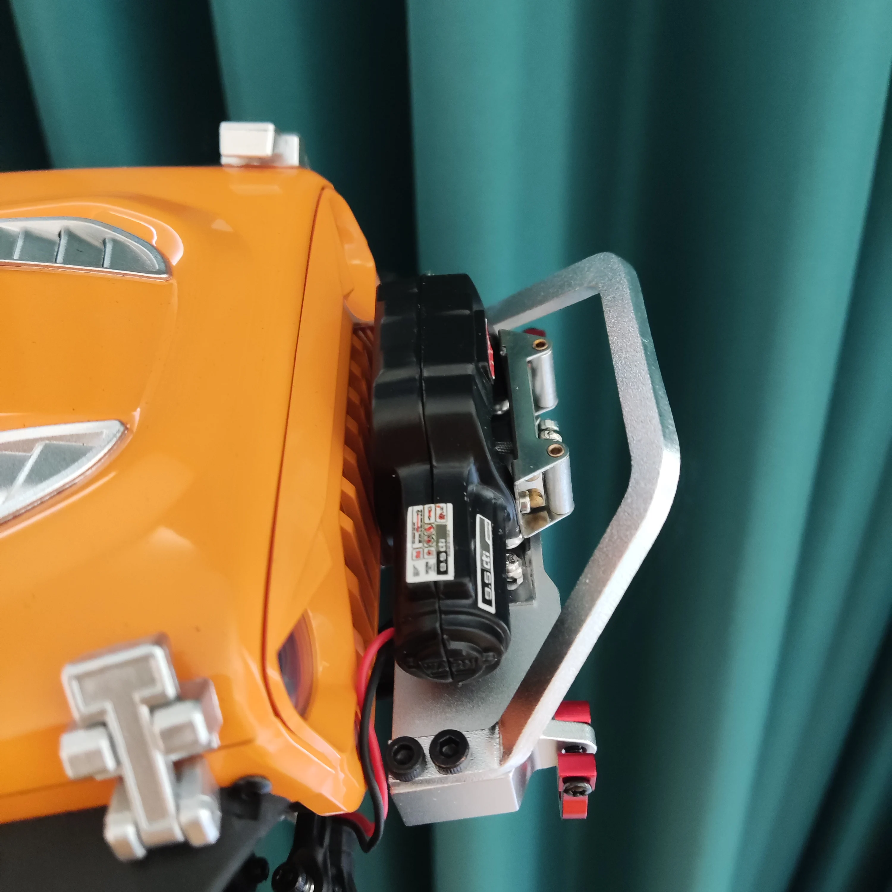 1/12 MJX H12Y Metal Front Bumper Base Winch Appearance Modification Accessories for 1:12 H12Y+ RC Off-road Car Modification Part