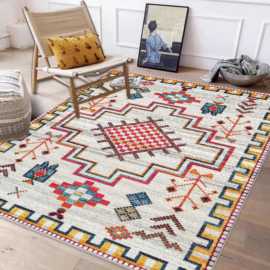 Moroccan Carpet Living Room Coffee Table Mat Nordic Style Bedroom Rug Bedside Tatami Floor Mats Large Study Room Rugs