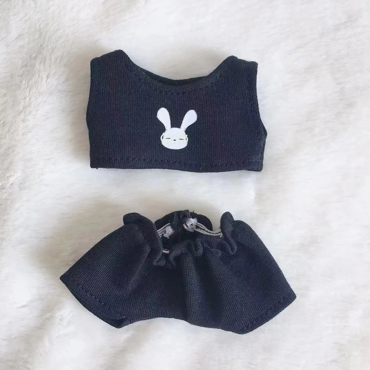 Andmade – gilet imprimé lapin mignon 10cm, taille normale, costume poupée étoile adapté aux vêtements de bébé poupée, non à vendre