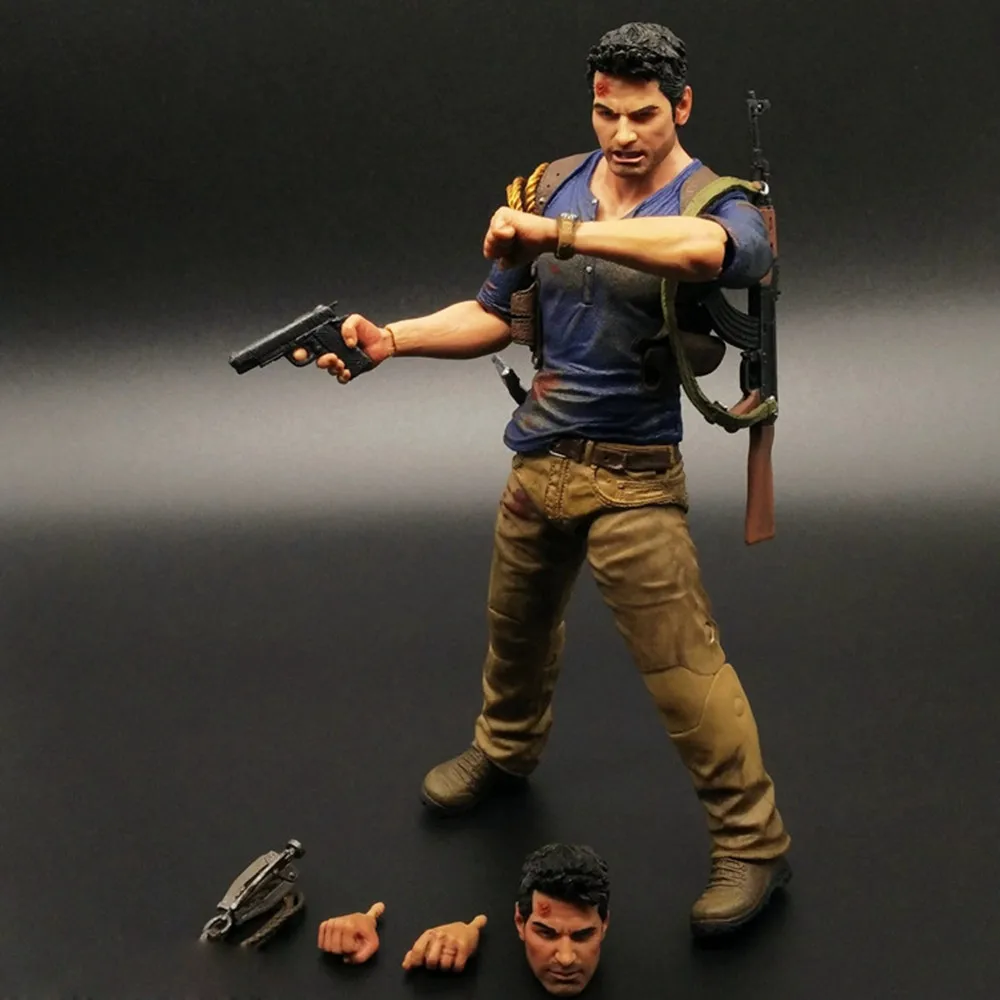 لعبة مجموعة أفلام نهائية من NECA Nathan Drake Uncharted مقاس 4 مقاس 7 بوصات