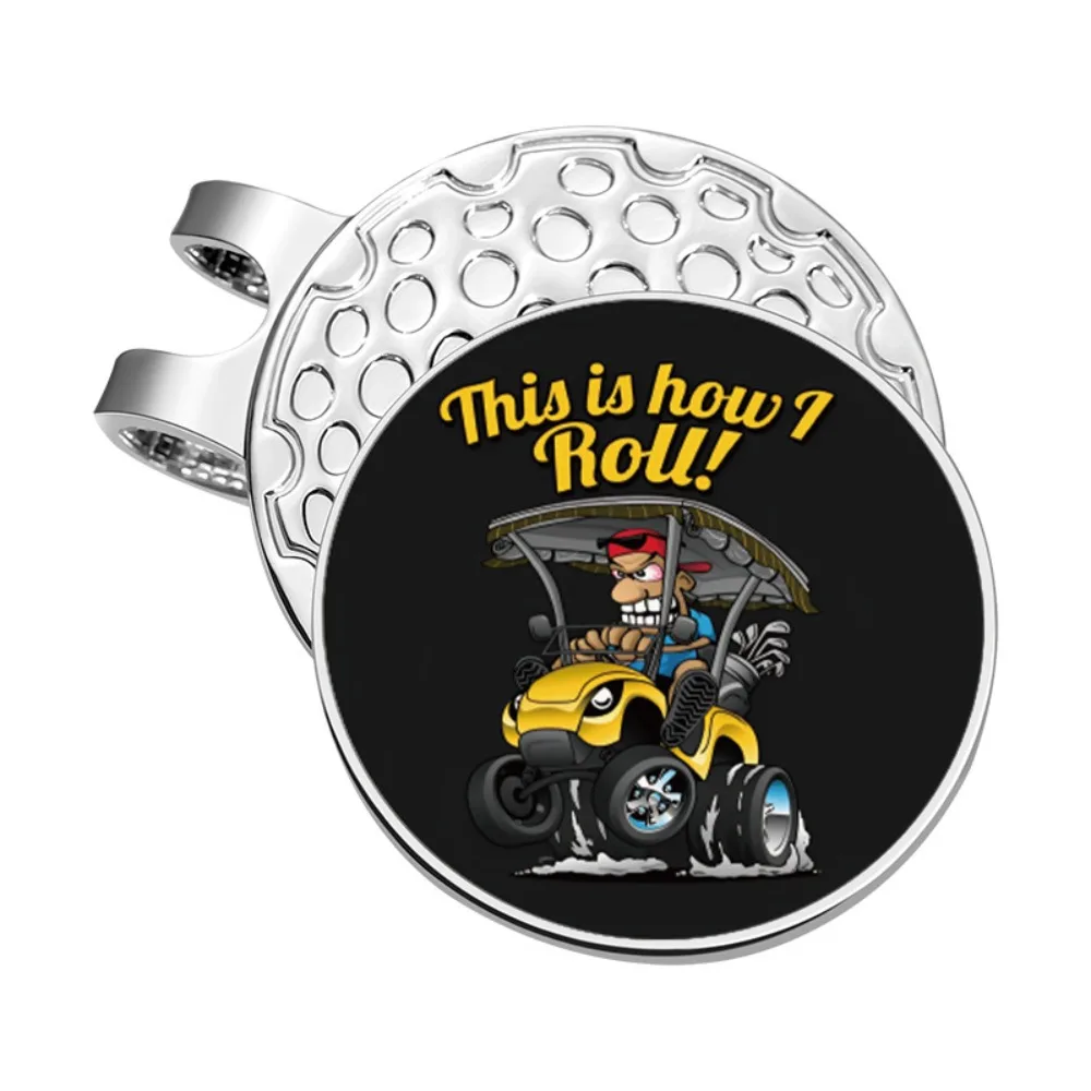 

Магнитные зажимы для шляп для гольфа, позиционный маркер, модный декоративный маркер для мяча для гольфа, мультяшный металлический материал, зажимы для кепки для гольфа, ювелирные изделия, подарок