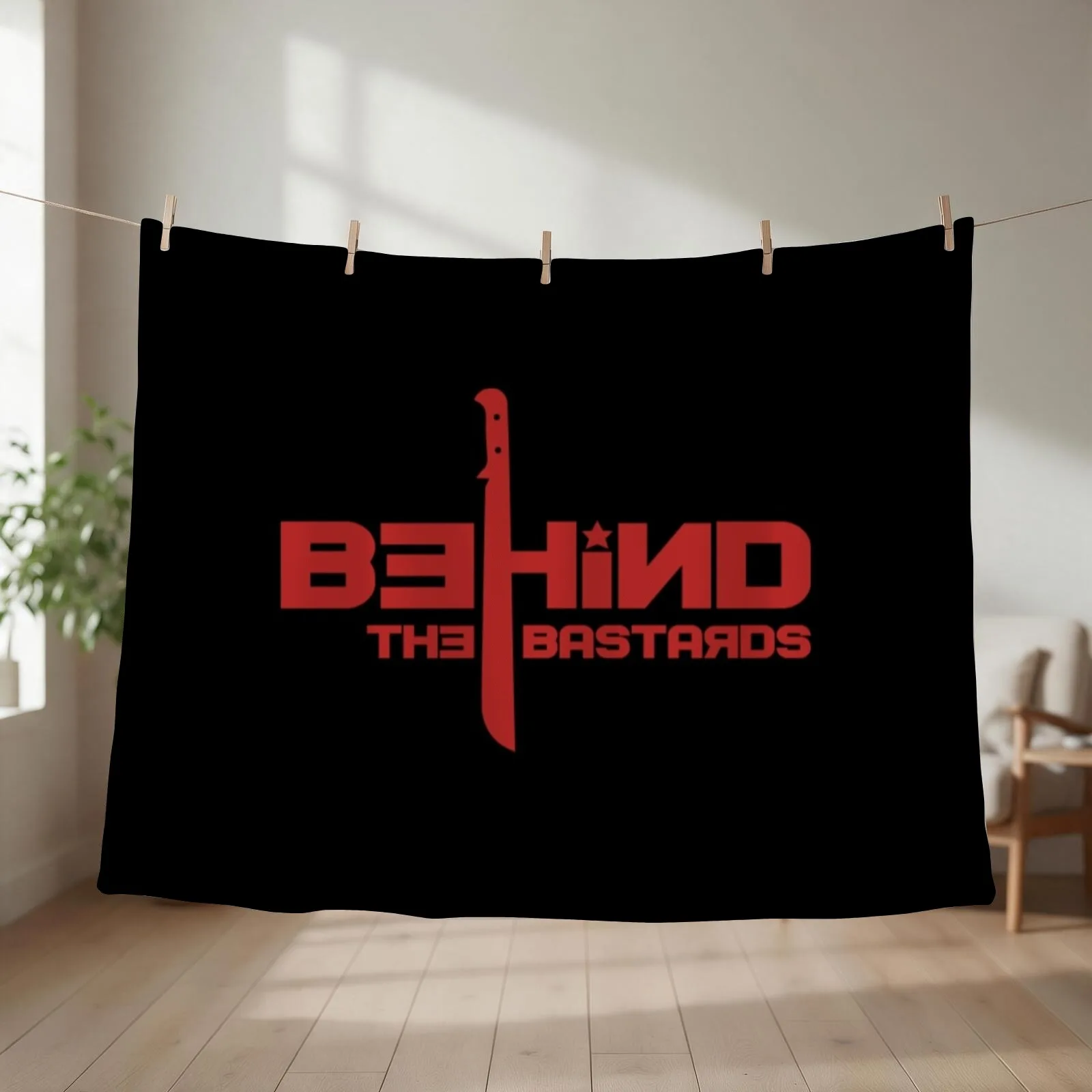 Behind The Bastards Throw Blanket couch cozy soft plush fuzzy picnic outdoor blanket