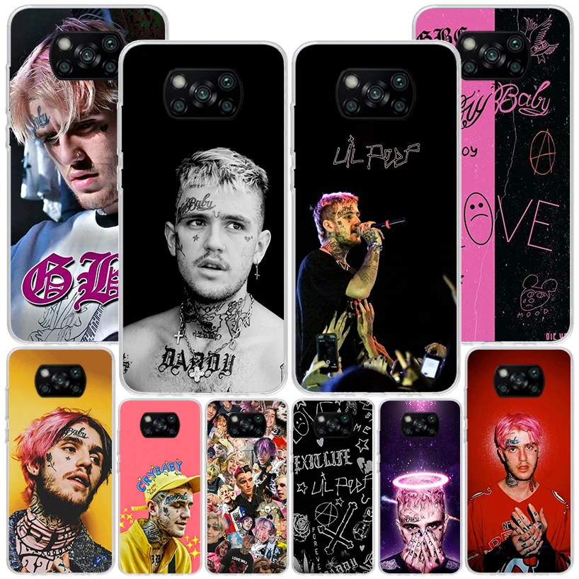 Lil Peep Singer Phone Case For Xiaomi Poco X7 X6 X5 X4 X3 Nfc F6 F5 Pro F4 Gt F3 F2 F1 M5S M4 M3 Personalized Print Cover