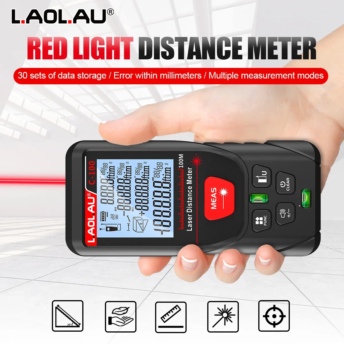 LAOLAU Cyfrowy laserowy dalmie – Power Tools Red recenzja i cena