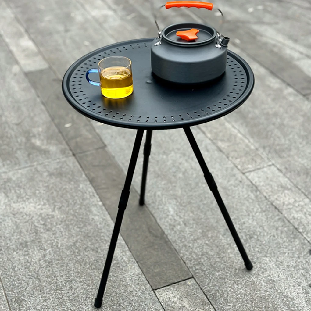 

Маленький круглый стол для отдыха на природе, ультралегкий портативный садовый стол для пикника, журнальный столик, чайный столик, обеденный стол