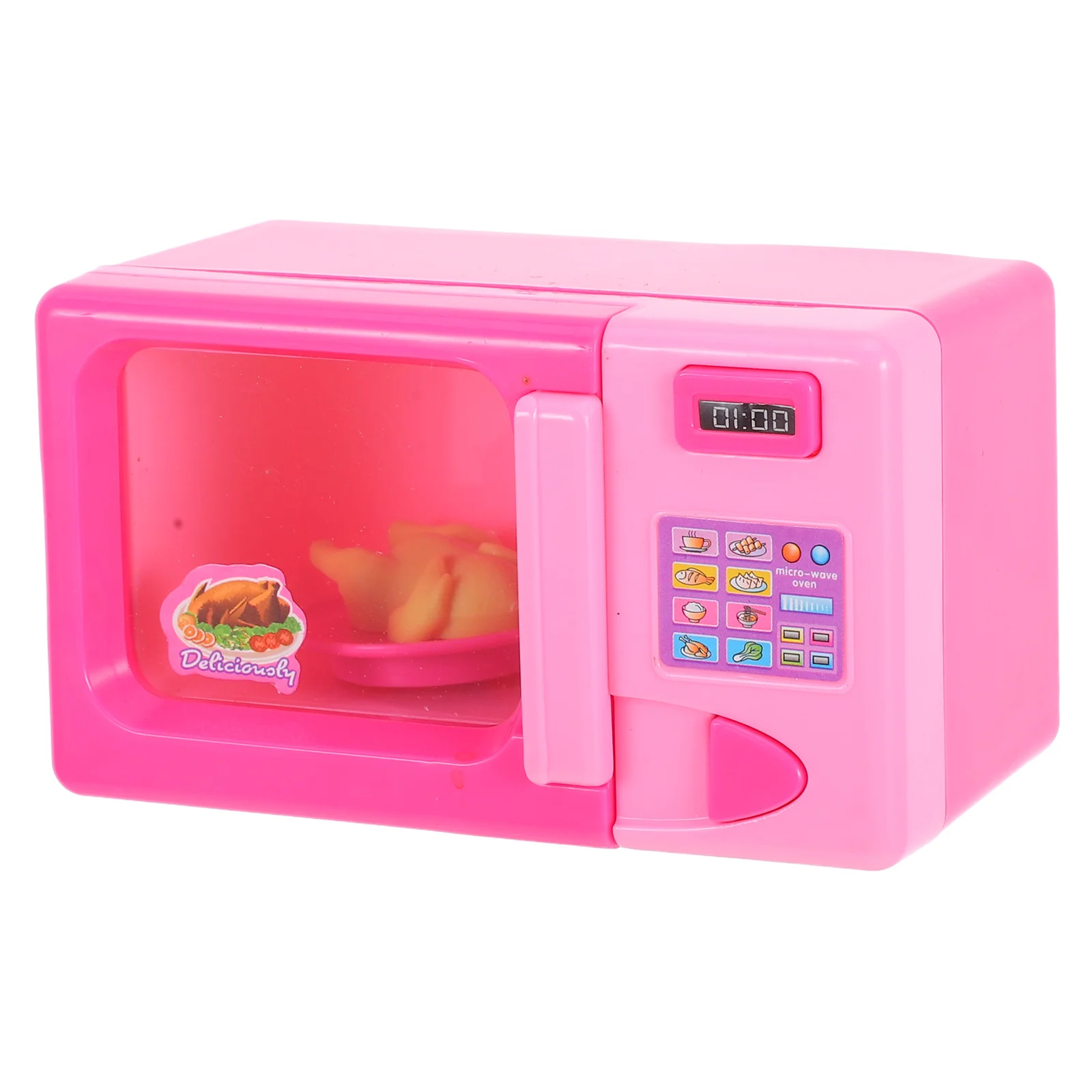 Simulation Toys Girls Child Microwave Oven Plaything Plastic House Scene Decor