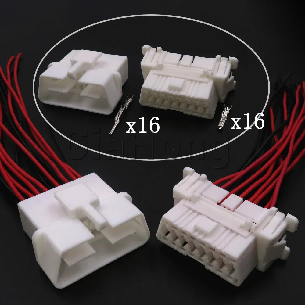 

1 Set 16 Ways 179631-1AC Assembly Auto Parts Automobile Male Female Connector Car OBD Diagnostic Interface Wire Plug For Toyota