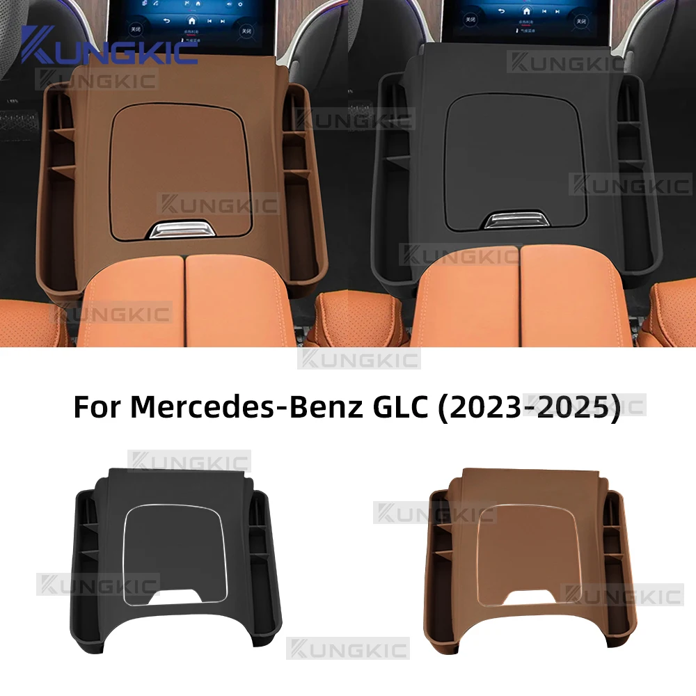 

Для Mercedes Benz GLC Class X254 GLC260 GLC300 2023 2024 2025 LHD силиконовый автомобильный центральный консольный ящик для хранения аксессуары органайзер