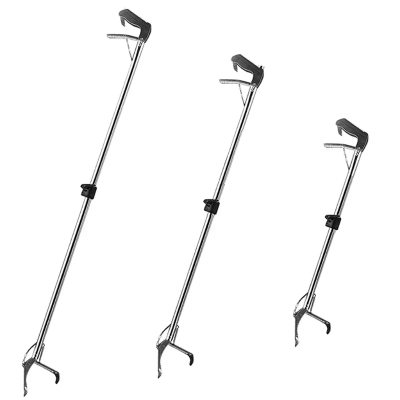 Professional Snake Tongs, Heavy Duty, Metal Clamp, Grabber, Wide Jaw Catching, Foldable Handling Tool, 1.2m