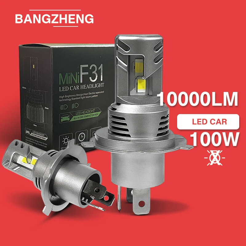 

2 pieces H4 LED Headlight Bulb 9003 HB2 100W 10000LM Super Bright CSP Driving Headlamp Bulb Turbo Fog Lamp 12V