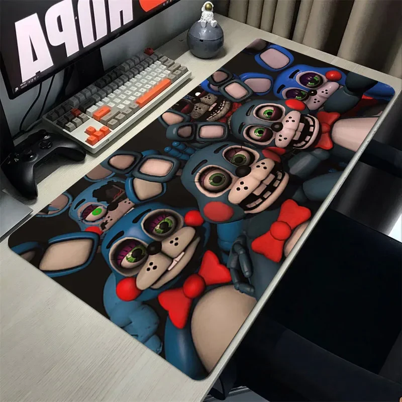 Imagem -05 - Engraçado Anime Mouse Pad Sfm Fnaf pc Cabinet Games Desk Mat Gaming Acessórios Mesas de Computador Gamer Teclado Mousepad Mats Xxl