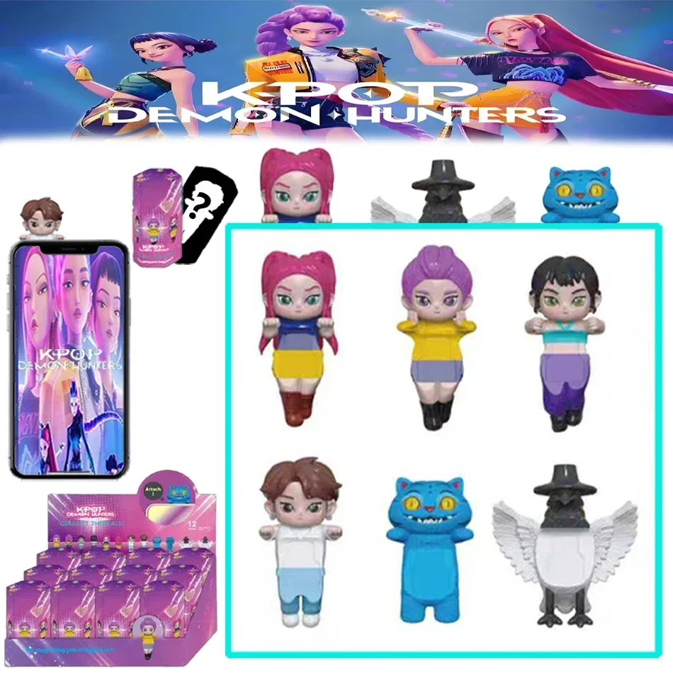 

@@Kpop Demon Hunters Фигурка Серия Blind Box Derpys Tiger Rumi Mira Zoey Sussy Мини-фигурка Декор для телефона Кукла Рождественский подарок_$