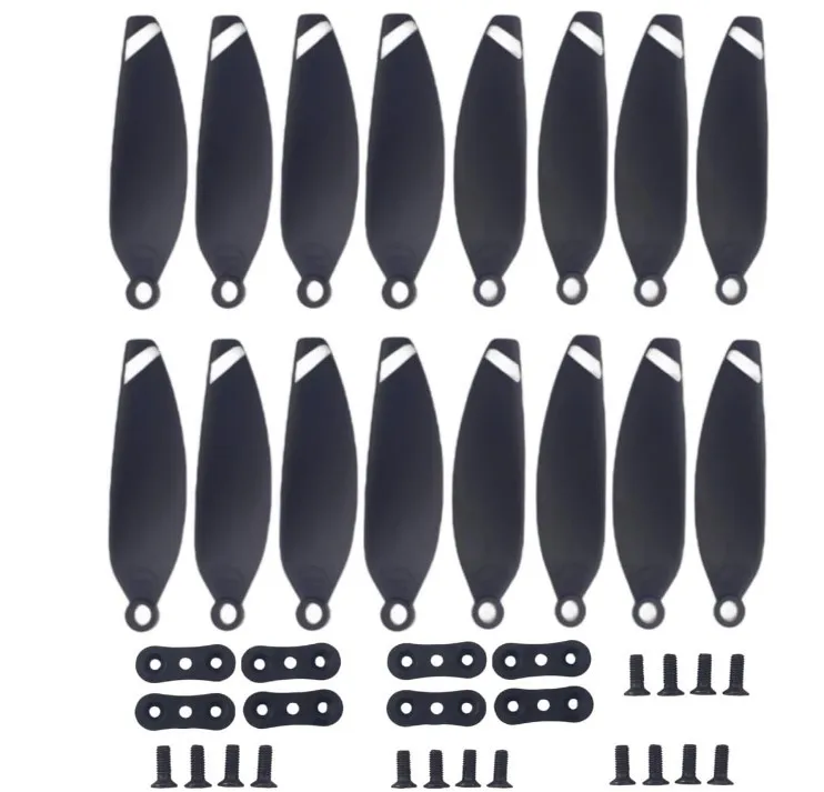 16PCS SYMA X35/W3 GPS 드론 접이식 브러시리스 모터 RC 쿼드콥터 예비 부품 CW CCW 프로펠러 블레이드 액세서리 메이플 리프 팬