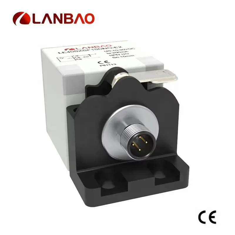 Lanbao Square 40*40mm  Series20mm 40mm Long Distance 10-30VDC Three Four Wires  Proximity Switch Sensor For Stable Detection