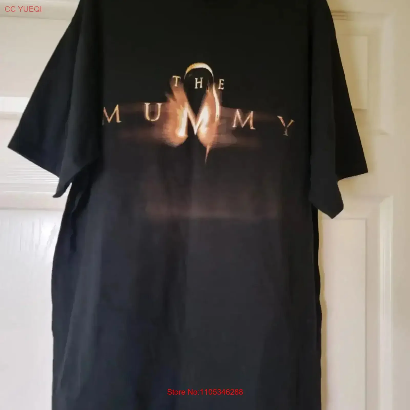 Vintage The Mummy Movie Promo T-Shirt für Herren, Größe Medium, Jerzees Return Washed, bequem, atmungsaktiv, lässig, weich, Vintage-Waschung